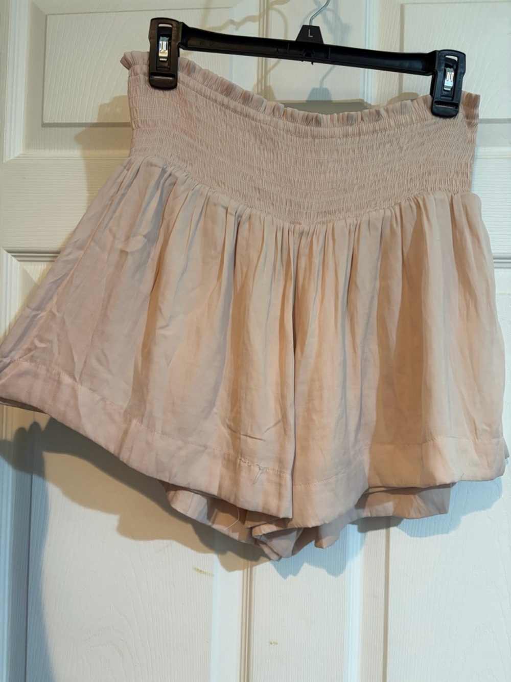 TCEC Light Pink Smocked-Waist Skort
